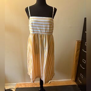 J. Crew Gold and Yellow Mini Sundress
